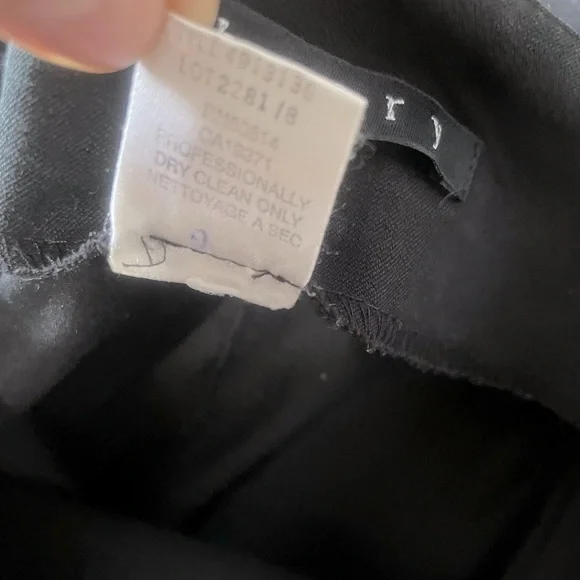 THEORY Mini Knee Length Black Work Skirt Size 10 - Picture 4 of 6